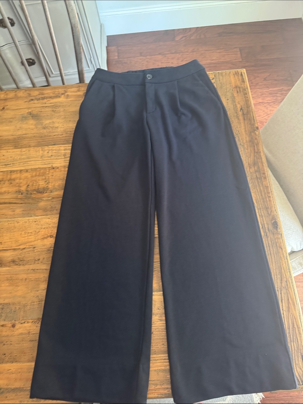CAbi women’s Navy Blue  Wide-Leg Dress Pants